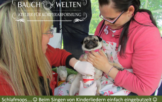 Schlafmops Pfotenabformung