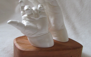 Adrian und Raphael - Geschwisterkinder Händeabformung